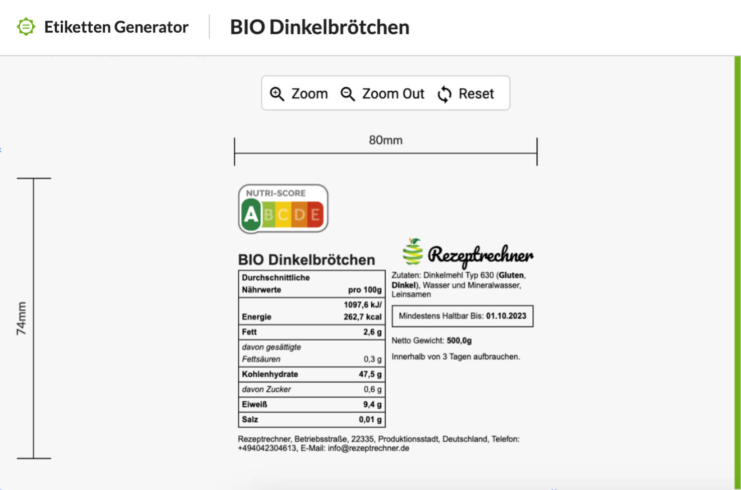 Manufaktur Beispiel